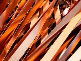 metal scrap close up